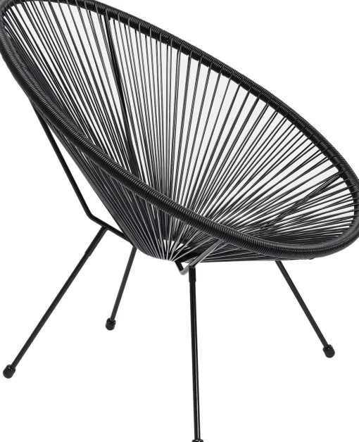 KARE Design POLTRONA ACAPULCO NERO - KARE> Poltrone
