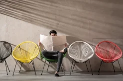 KARE Design POLTRONA ACAPULCO NERO - KARE></noscript> Poltrone