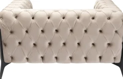 KARE Design Poltrona Bellissima Velvet taupe 120cm - KARE></noscript> Poltrone