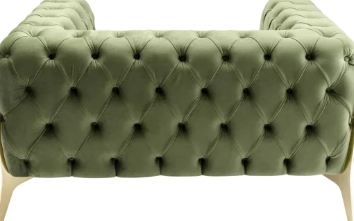 KARE Design Poltrona Bellissima Velvet verde 120cm - KARE> Poltrone