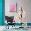 KARE Design POLTRONA BLACK VICKY VELLUTO GRIGIO - KARE> Poltrone