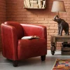 KARE Design Poltrona Cigar Lounge rossa - KARE> Poltrone