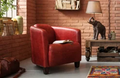 KARE Design Poltrona Cigar Lounge rossa - KARE></noscript> Poltrone