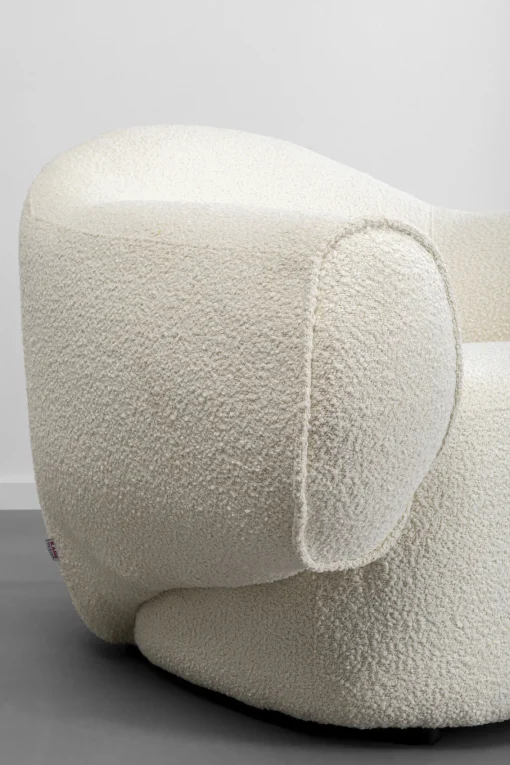 KARE Design Poltrona Dreamy Boucle Crema - KARE> Poltrone