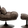 KARE Design Poltrona Girevole + Poggiapiedi Montreal - KARE> Poltrone