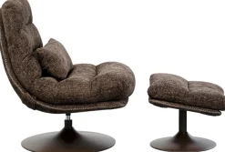 KARE Design Poltrona Girevole + Poggiapiedi Montreal - KARE> Poltrone