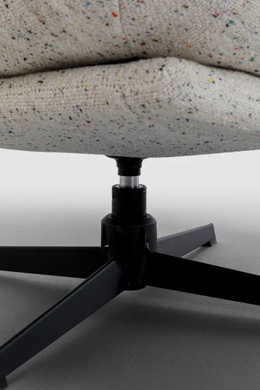 KARE Design Poltrona girevole + sgabello Columbia - KARE> Poltrone