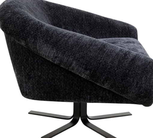 KARE Design Poltrona girevole Ciao Midnight - KARE> Poltrone