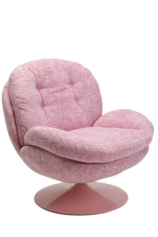 KARE Design Poltrona girevole Cosy Pink - KARE> Poltrone