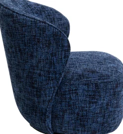 KARE Design Poltrona girevole Ellie blau - KARE> Poltrone