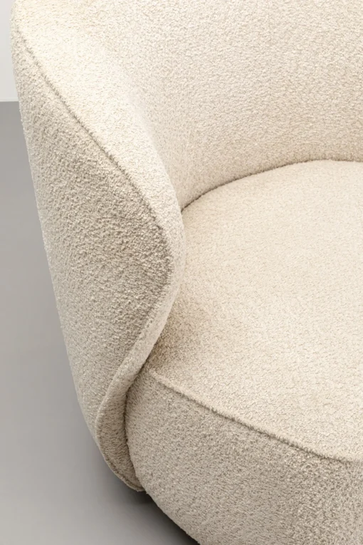 KARE Design Poltrona girevole Ellie grigio - KARE> Poltrone