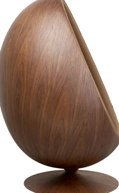 KARE Design Poltrona girevole Eye Ball noce - KARE> Poltrone