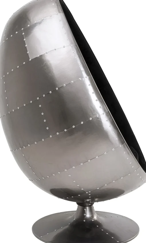 KARE Design Poltrona girevole Eye Ball Grafite - KARE> Poltrone