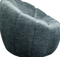 KARE Design Poltrona girevole Fiori Blu - KARE> Poltrone