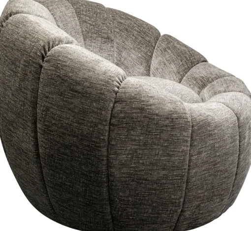 KARE Design Poltrona girevole Fiori Grigio - KARE> Poltrone