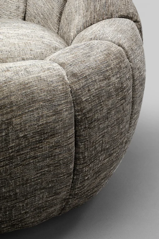 KARE Design Poltrona girevole Fiori Grigio - KARE> Poltrone