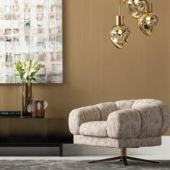 KARE Design Poltrona girevole Janno Beige - KARE> Poltrone