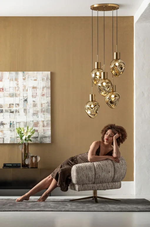 KARE Design Poltrona girevole Janno Beige - KARE> Poltrone