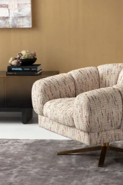 KARE Design Poltrona girevole Janno Beige - KARE></noscript> Poltrone