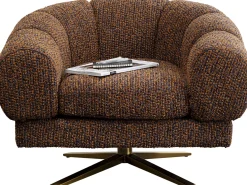KARE Design Poltrona girevole Janno Marrone - KARE> Poltrone