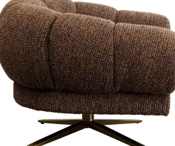 KARE Design Poltrona girevole Janno Marrone - KARE> Poltrone