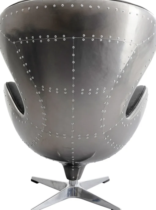 KARE Design Poltrona girevole Lounge Black Grafite - KARE> Poltrone