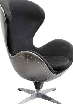 KARE Design Poltrona girevole Lounge Black Grafite - KARE></noscript> Poltrone