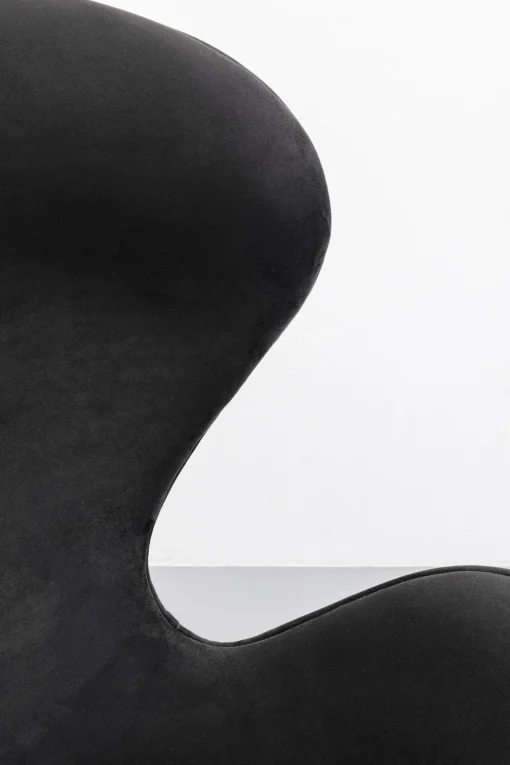 KARE Design Poltrona girevole Lounge Black Grafite - KARE> Poltrone