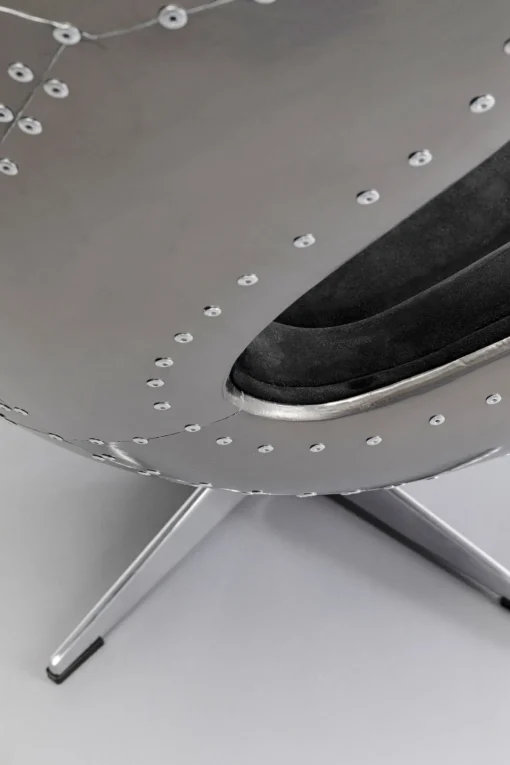 KARE Design Poltrona girevole Lounge Black Grafite - KARE> Poltrone