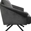 KARE Design Poltrona girevole Milo Grigio - KARE> Poltrone