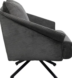 KARE Design Poltrona girevole Milo Grigio - KARE> Poltrone