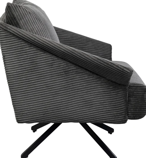 KARE Design Poltrona girevole Milo Grigio - KARE> Poltrone