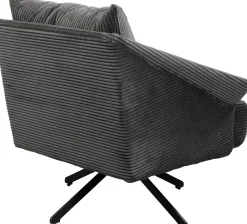 KARE Design Poltrona girevole Milo Grigio - KARE> Poltrone