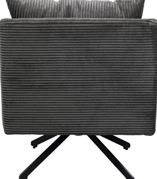 KARE Design Poltrona girevole Milo Grigio - KARE> Poltrone