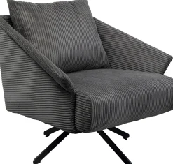 KARE Design Poltrona girevole Milo Grigio - KARE></noscript> Poltrone