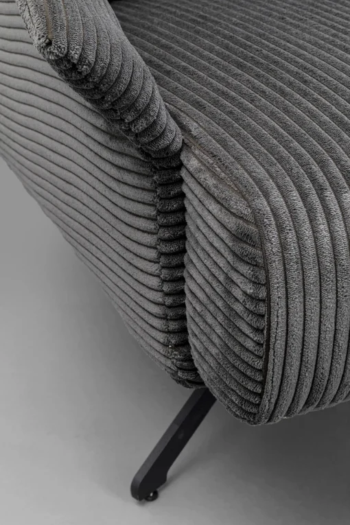 KARE Design Poltrona girevole Milo Grigio - KARE> Poltrone