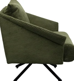 KARE Design Poltrona girevole Milo Verde - KARE> Poltrone