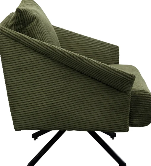 KARE Design Poltrona girevole Milo Verde - KARE> Poltrone