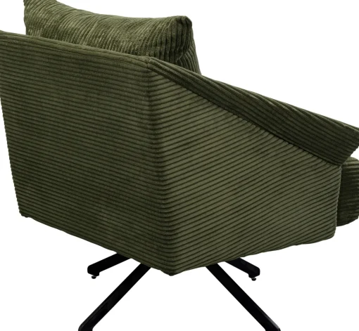 KARE Design Poltrona girevole Milo Verde - KARE> Poltrone