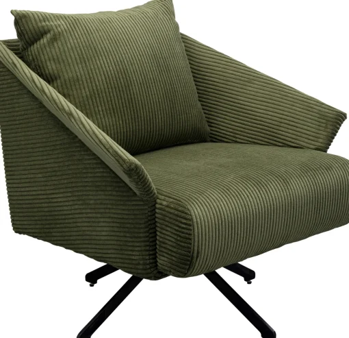 KARE Design Poltrona girevole Milo Verde - KARE> Poltrone