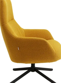 KARE Design Poltrona Girevole Mimi Giallo - KARE> Poltrone