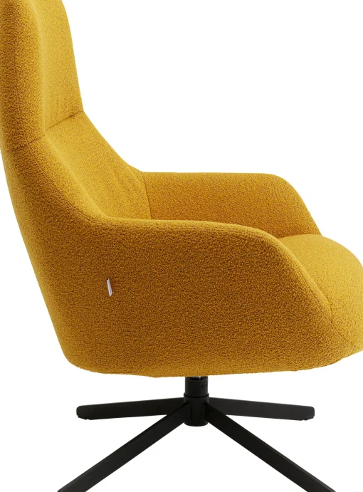 KARE Design Poltrona Girevole Mimi Giallo - KARE> Poltrone