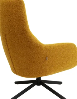 KARE Design Poltrona Girevole Mimi Giallo - KARE> Poltrone
