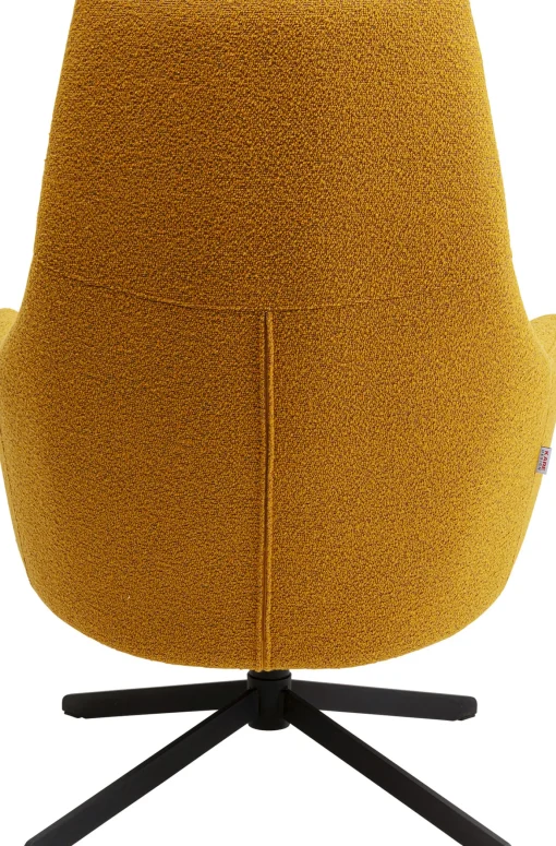 KARE Design Poltrona Girevole Mimi Giallo - KARE> Poltrone