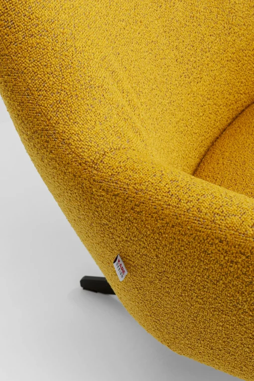 KARE Design Poltrona Girevole Mimi Giallo - KARE> Poltrone