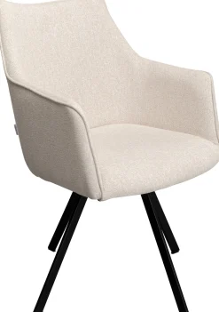KARE Design Poltrona girevole Modino crema - KARE> Sedie