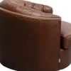 KARE Design Poltrona girevole Music Hall pelle Marrone - KARE> Poltrone