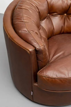 KARE Design Poltrona girevole Music Hall pelle Marrone - KARE></noscript> Poltrone