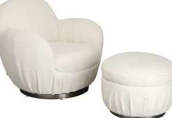 KARE Design Poltrona girevole Nube Boucle - KARE></noscript> Poltrone