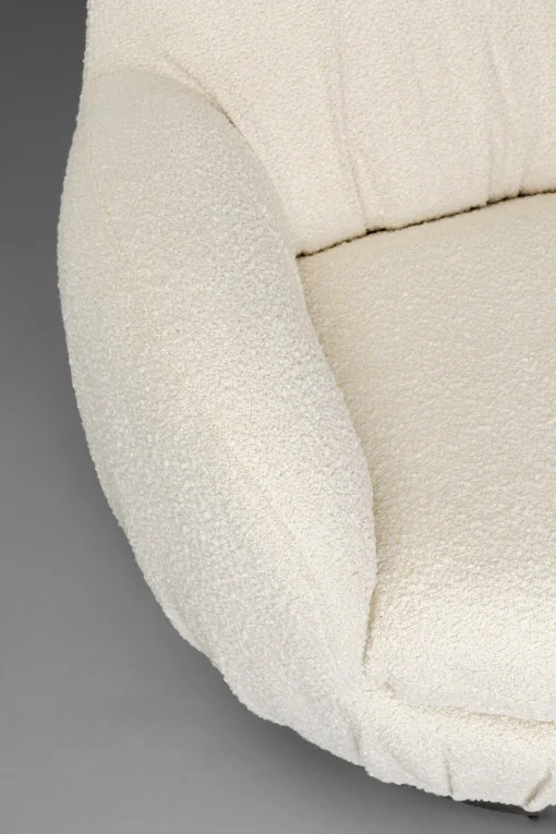 KARE Design Poltrona girevole Nube Boucle - KARE> Poltrone